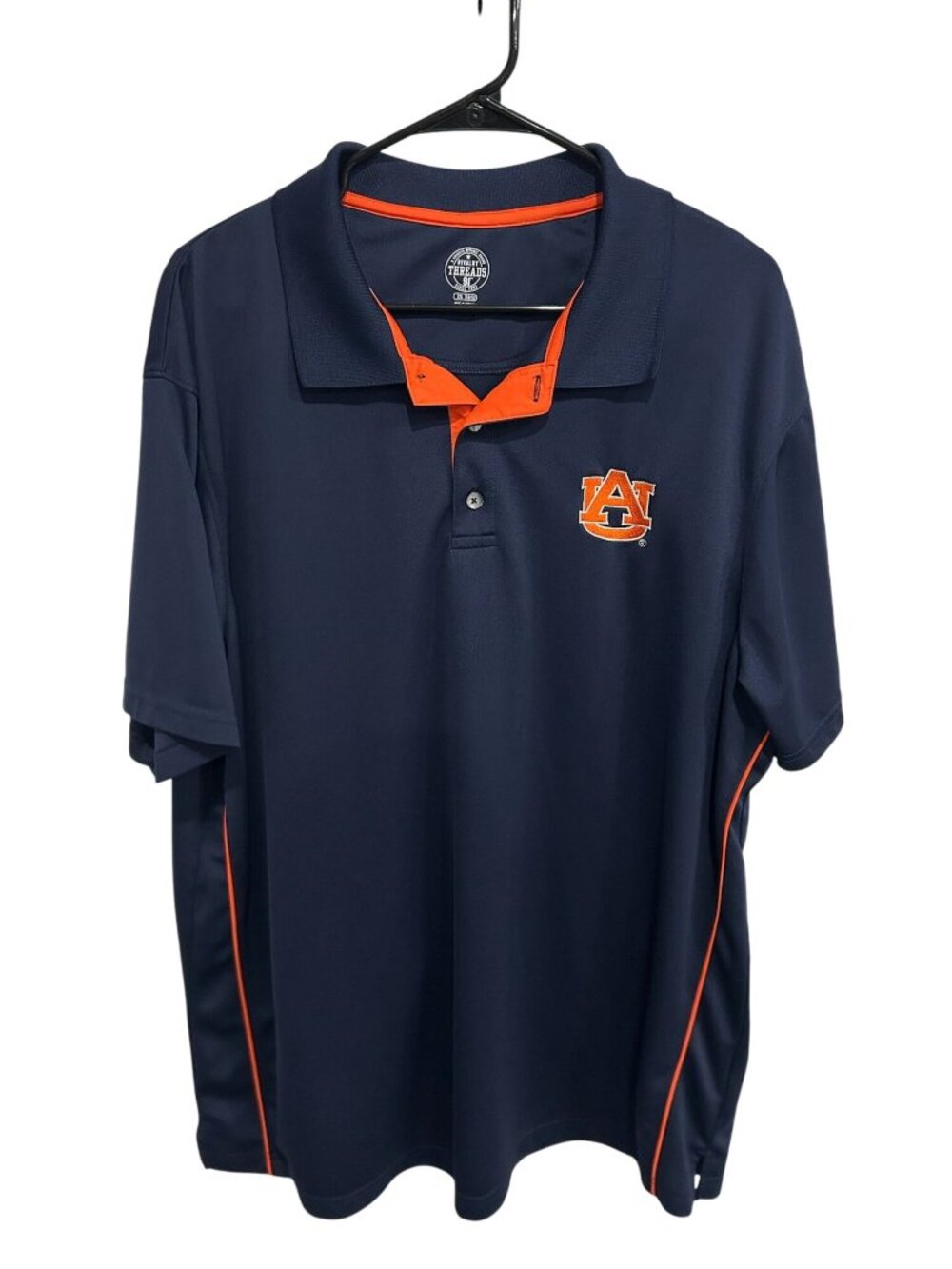 Auburn Tigers 2XL Navy Orange Rivalry Threads Polo Collegiate Statement Style